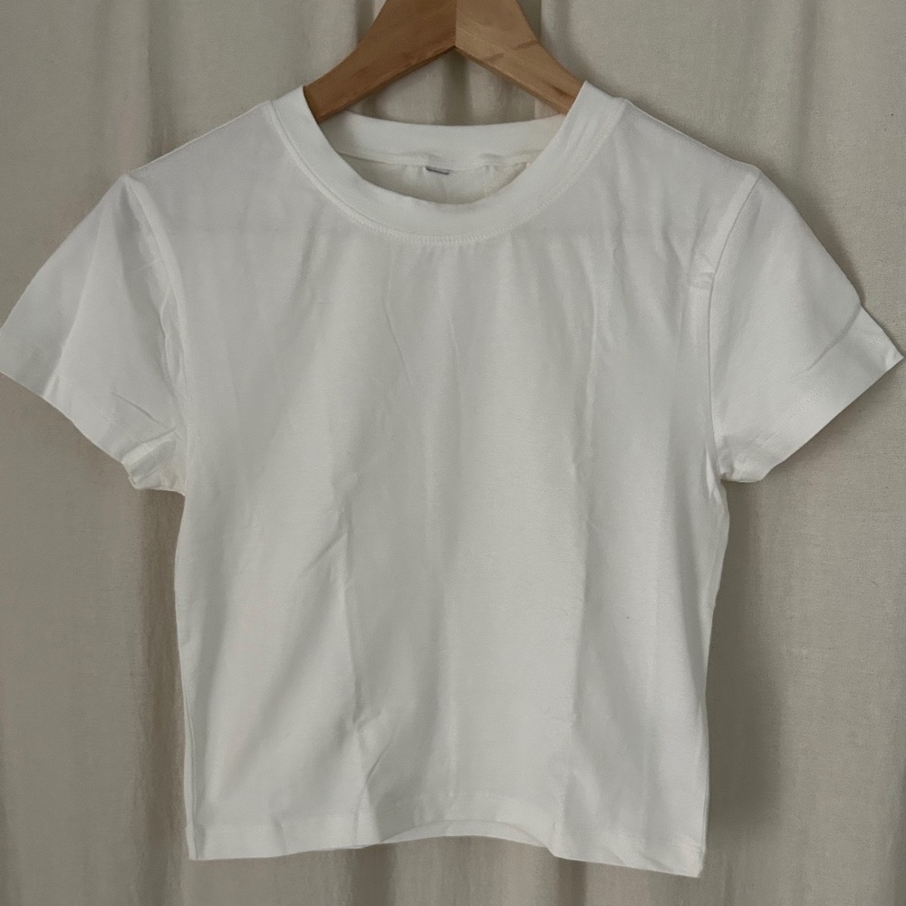 Cropped White Tee - H&M
